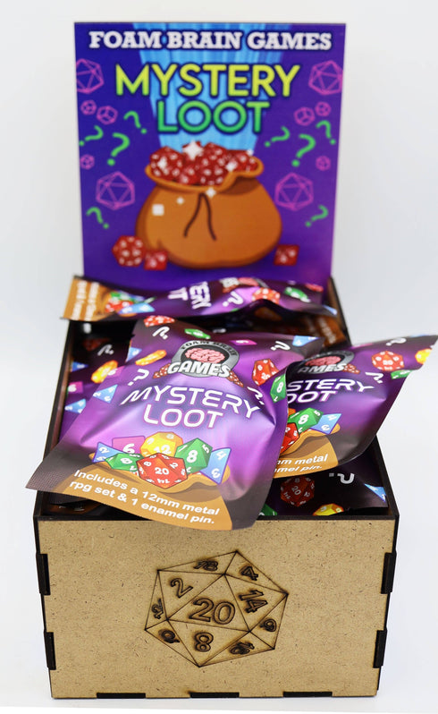 Epic Mystery Loot: Mini Metal RPG Set + Enamel Pin